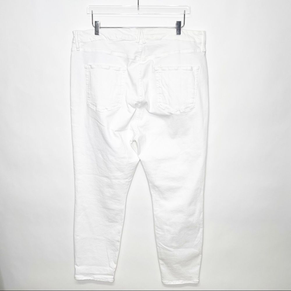 Good American Good Leg Crop Skinny Jeans 24 Plus White - Picture 6 of 12
